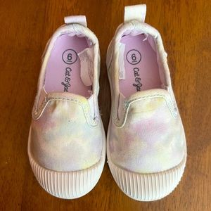 Cat & Jack toddler girl slip on shoes. Size 6